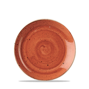 Churchill Stonecast Orange Coupe Plate 