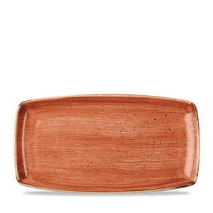 Churchill Stonecast Orange Oblong Plate