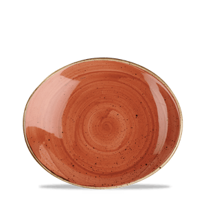 Churchill Stonecast Orange Oblong Plate