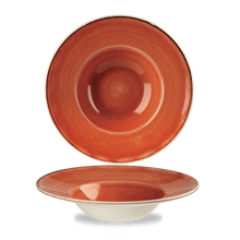 Load image into Gallery viewer, Churchill Stonecast Orange Wide Rim Bowl 24cm/28.4cl (12)

