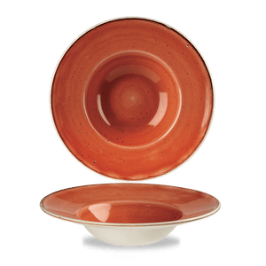 Churchill Stonecast Orange Wide Rim Bowl 24cm/28.4cl (12)