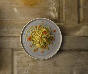 Churchill Stonecast Peppercorn Grey Chefs' Walled Plate 15.7cm (6)