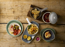 Load image into Gallery viewer, Churchill Stonecast Peppercorn Grey Oblong Plate
