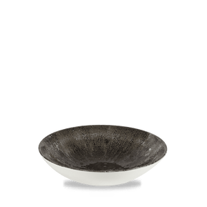 Churchill Stone Quartz Black Evolve Coupe Bowl