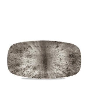 Churchill Stone Quartz Black Oblong Chefs Plate