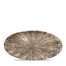 Load image into Gallery viewer, Churchill Studio Prints Stone Chefs Oval Plate Zircon Brown 29.9cm (12)
