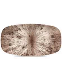 Load image into Gallery viewer, Churchill Stone Zircon Brown Oblong Chefs Plate
