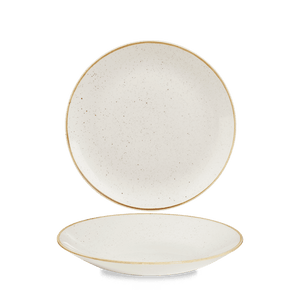 Churchill Stonecast Barley White Deep Coupe Plate