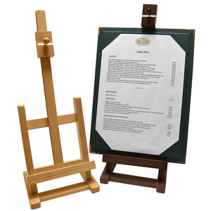 Wooden easel to display A5/A4 menu