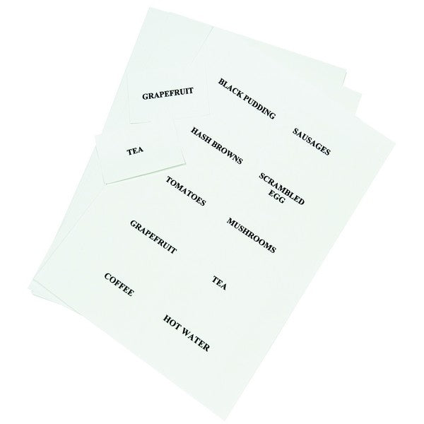 Card sheets for table signs  A4 Perforated -  £22.00 per pack