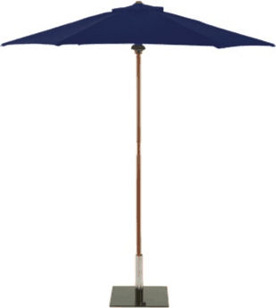 Wooden garden parasol