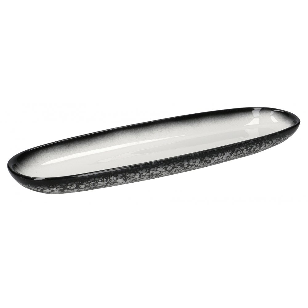 Chefs Choice Caviar Granite Porcelain Platter, Oblong, 30x9cm (4)