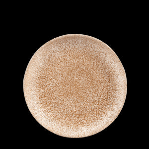 Churchill Raku Garnet Orange Coupe Plate