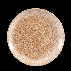 Churchill Raku Garnet Orange Coupe Plate