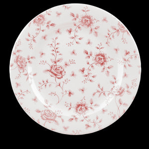 Churchill Rose Chintz Cranberry Plate