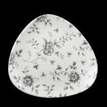 Load image into Gallery viewer, Churchill Rose Chintz Grey Triangle Plate 22.9cm (12)
