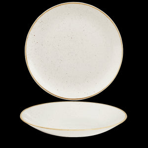 Churchill Stonecast Barley White Deep Coupe Plate