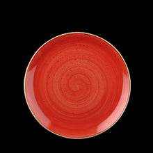 Load image into Gallery viewer, Churchill Stonecast Berry Red Coupe Plate
