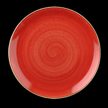 Load image into Gallery viewer, Churchill Stonecast Berry Red Coupe Plate

