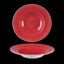 Load image into Gallery viewer, Churchill Stonecast Berry Red Wide Rim Bowl
