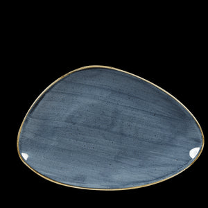 Churchill Stonecast Blueberry Triangle Chefs Plate
