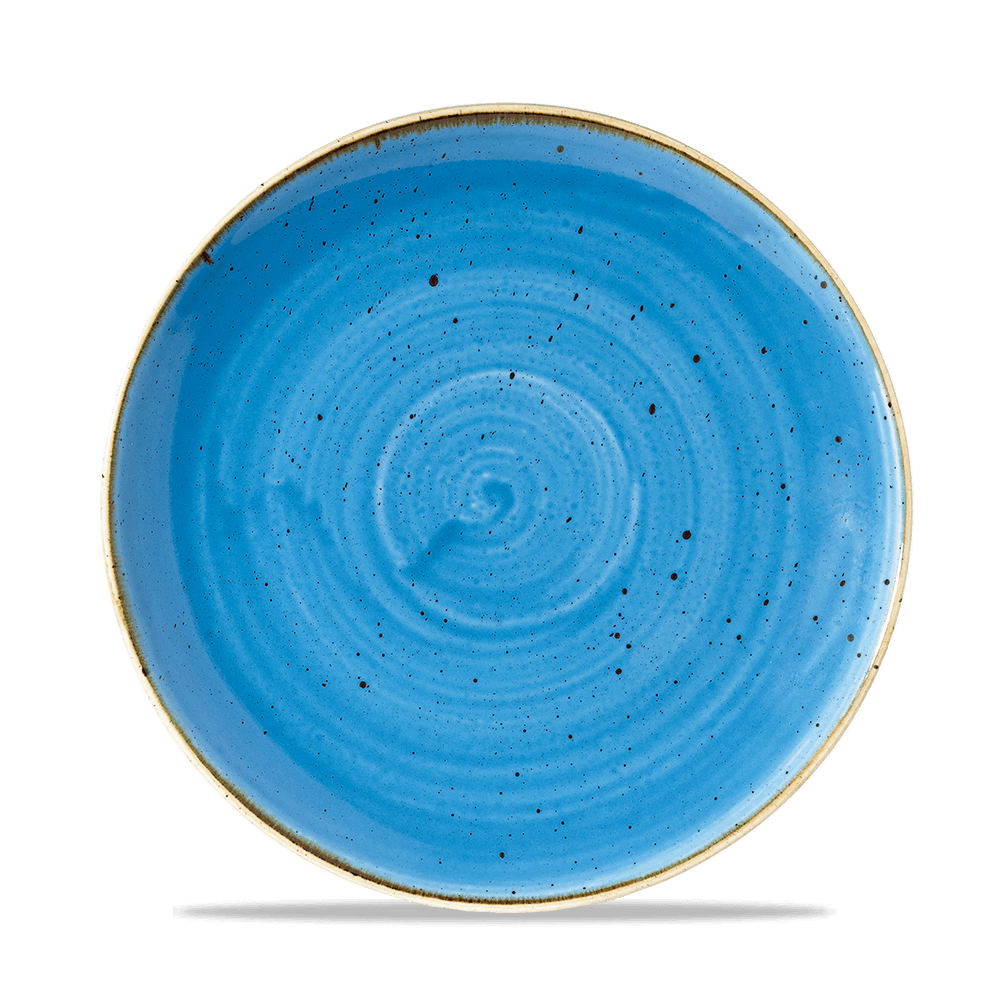 Churchill Stonecast Cornflower Blue Coupe Plate