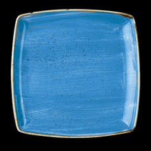 Load image into Gallery viewer, Churchill Stonecast Cornflower Blue Deep Square Plate 26.8x26.8cm (6)
