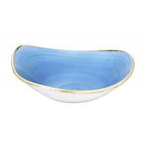 Churchill Stonecast Cornflower Blue Triangle Bowl
