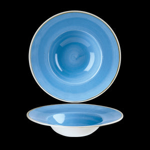 Churchill Stonecast Cornflower Blue Wide Rim Bowl