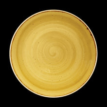 Load image into Gallery viewer, Churchill Stonecast Mustard Coupe Plate
