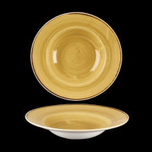 Load image into Gallery viewer, Churchill Stonecast Mustard Wide Rim Bowl

