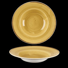 Load image into Gallery viewer, Churchill Stonecast Mustard Wide Rim Bowl
