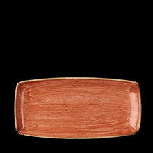 Load image into Gallery viewer, Churchill Stonecast Orange Oblong Plate
