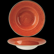 Load image into Gallery viewer, Churchill Stonecast Orange Wide Rim Bowl 28cm/46.8cl (12)
