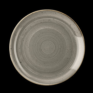 Churchill Stonecast Peppercorn Grey Coupe Plate