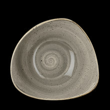 Load image into Gallery viewer, Churchill Stonecast Peppercorn Grey Triangle Bowl
