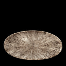 Load image into Gallery viewer, Churchill Studio Prints Stone Chefs Oval Plate Zircon Brown 29.9cm (12)
