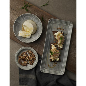 Dudson Harvest Norse Grey Organic Coupe Rect Platter 13,3/4x6,1/4"