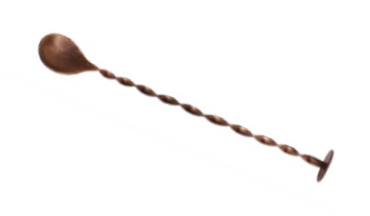 Metropolitan Barware Vintage Copper Bar Spoon Masher (Full Twist)