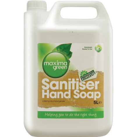 Maxima Green Sanitiser Hand Soap (5 Litre)